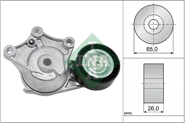 Belt Tensioner, V-ribbed belt